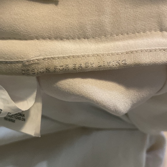 ‘S MAX MARA WIDE LEG WHITE TROUSERS WITH SIDE ZIP CLOSURE AND FLAT FRONT SZ 10 - Picture 12 of 13